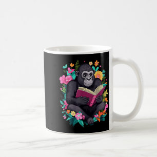 Süßes Cottagecore-Valentins-Gorilla-Grafik-Mädchen Kaffeetasse