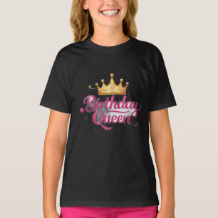 Süßes Crown Geburtstags Mädchen T-Shirt für Teenag