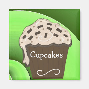 Süßes Cupcake-Design Magnet