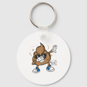 Süßes Dabbing-Kot-Shirt - Lustiges Emoticon Ich Ha Schlüsselanhänger