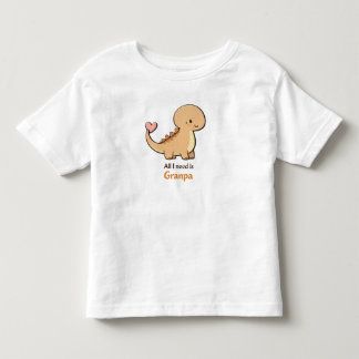 Süßes Dinosaurier Alles was ich brauche ist Opa Ki Kleinkind T-shirt