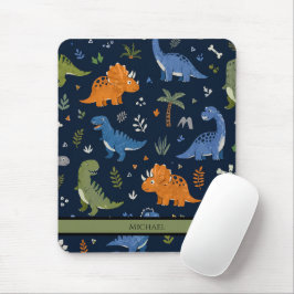 Süßes Dinosaurier-Muster Bunt Mousepad