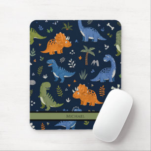 Süßes Dinosaurier-Muster Bunt Mousepad