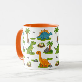 Süßes Dinosaurier-Muster für Kinder Tasse