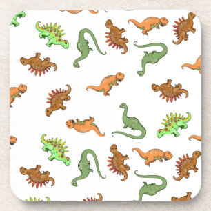 Süßes Dinosaurier-Muster Getränkeuntersetzer