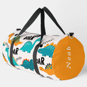 Süßes Dinosaurier-Muster Individueller Name für Ki Duffle Bag