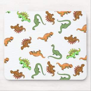 Süßes Dinosaurier-Muster Mousepad