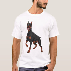 Süßes Dobermann-Hundeliebhaber-Design für Doberman T-Shirt