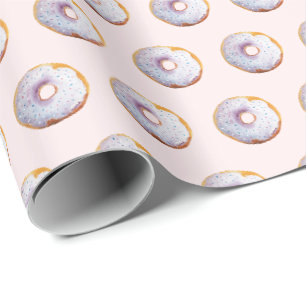 Süßes Donut-Aquarellmuster Geschenkpapier
