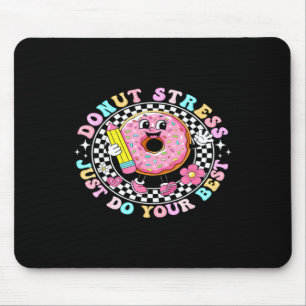 Süßes Donut mit Bleistift Spaß Zurück zur Schule Mousepad