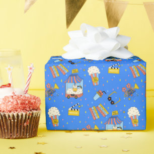 Süßes Doodle-Kino-Popcorn-Kinoabend-Geschenk Geschenkpapier
