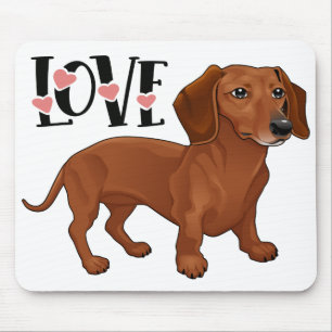 Süßes Doxin Wiener Welpen-Hundeliebhaber-Geschenk Mousepad