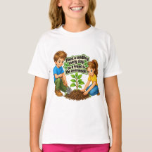 Süßes Earth Day Kinder-Gartenbau-Erziehungsshirt