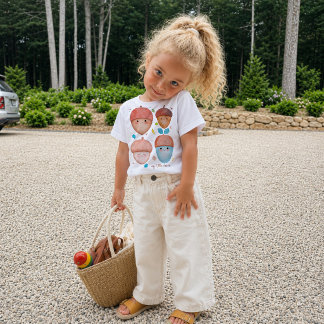 Süßes Eichel-Charakter-Shirt | Herbst-Toddler-T-Sh