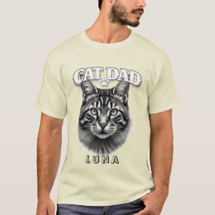 Süßes einfaches Design, benutzerdefinierter Katzen T-Shirt