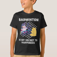 Süßes Einhorn Badminton Ist Mein Geheimnis Für Glü