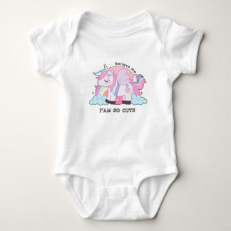 Süßes Einhorn-Design Baby Strampler