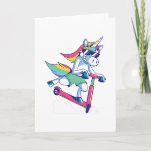 SÜßES EINHORN FEUERWEHRMANN KARTE