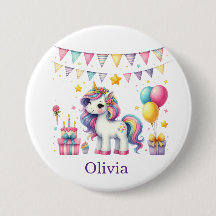 Süßes Einhorn Geburtstag Personalisierter Name