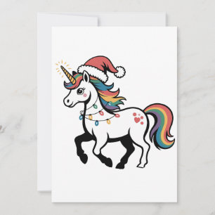 Süßes Einhorn Hirsch Rentier Weihnachtslichter Lus Ankündigung