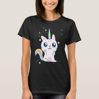 Süßes Einhorn Katze Caticorn Mädchen Otaku Japanis T-Shirt