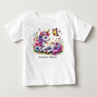 Süßes Einhorn Namen hinzufügen Fantasy Baby