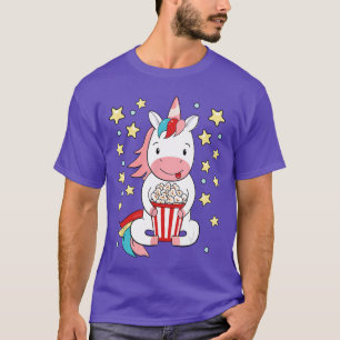 Süßes Einhorn-Popcorn für Kinofans Film T-Shirt