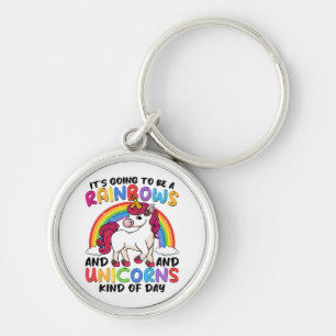 süßes Einhorn Regenbogen lustig Schlüsselanhänger
