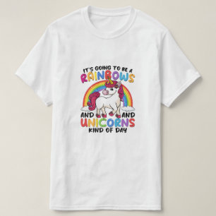 süßes Einhorn Regenbogen lustig T-Shirt