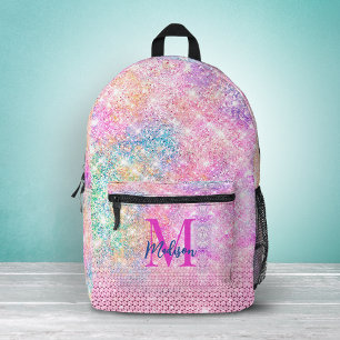 süßes Einhorn rosa falscher Glitter-Rhinstone-Mono Bedruckter Rucksack
