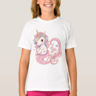 Süßes Einhorn Sei Magisch T-Shirt