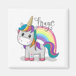 Süßes Einhorn Unicorn mit großen Augen Magnet