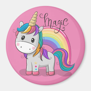 Süßes Einhorn Unicorn mit großen Augen Magnet