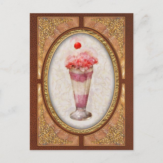 Süßes - Eiscreme - Eiscreme Floß Postkarte (Vorderseite)