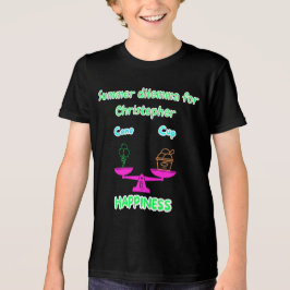 Süßes Eiscreme-Sommer-Dilemma-Kinder-T-Shirt mit i Tri-Blend Shirt