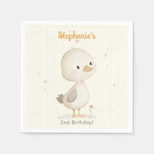 Süßes Entlein Geburtstag Serviette
