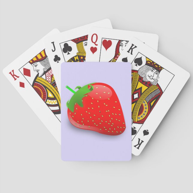 Süßes Erdbeeren - Geschmackvoll Spielkarten (Rückseite)