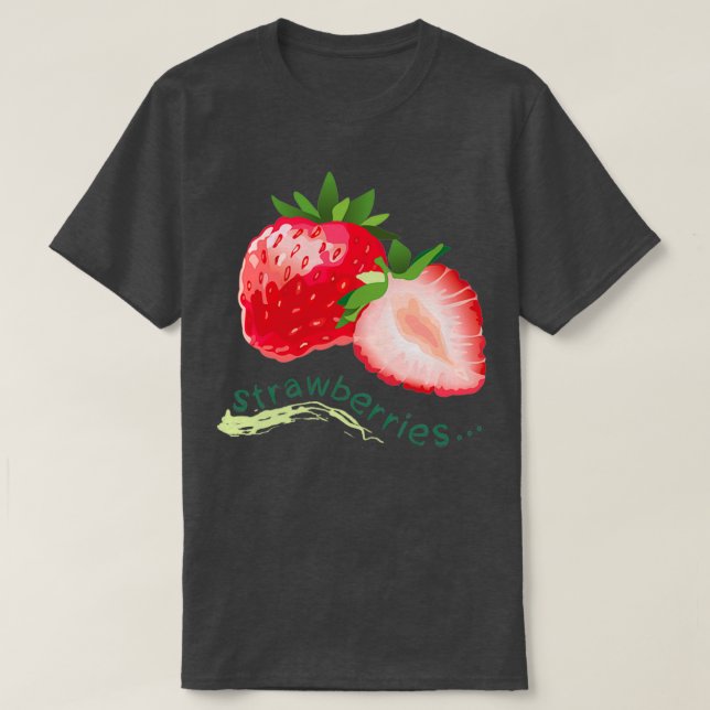 Süßes Erdbeeren T-Shirt (Design vorne)