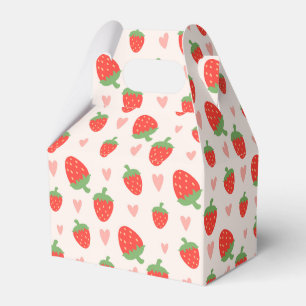 Süßes Erdbeeren und Herz-Liebesboxen Geschenkschachtel