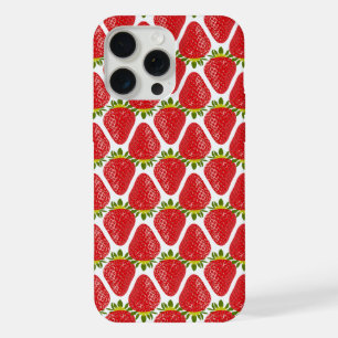Süßes Erdbeermuster Ästhetik iPhone 15 Pro Max Hülle