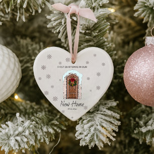Süßes erstes Weihnachten im neuen Zuhause Elegente Ornament