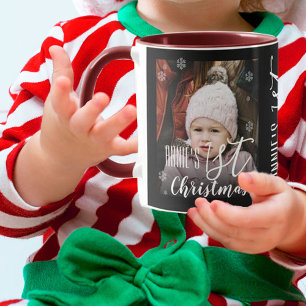 Süßes erstes Weihnachten Kinder Schneeflocke Weihn Tasse