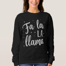 Süßes „Fa La La Llama“-Weihnachts-Sweatshirt