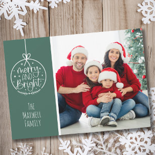 Süßes Familienfoto Frohe Weihnachten