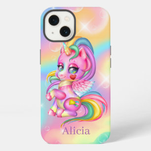 süßes Fantasy-Einhorn Namen hinzufügen iPhone Hülle