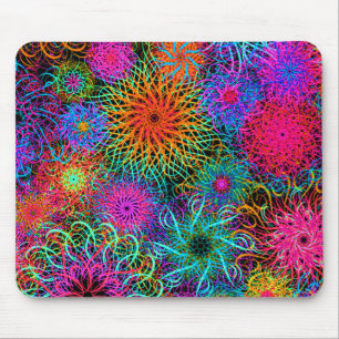 Süßes farbenfrohes Wirbelmuster Mousepad