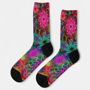 Süßes farbenfrohes Wirbelmuster Socken