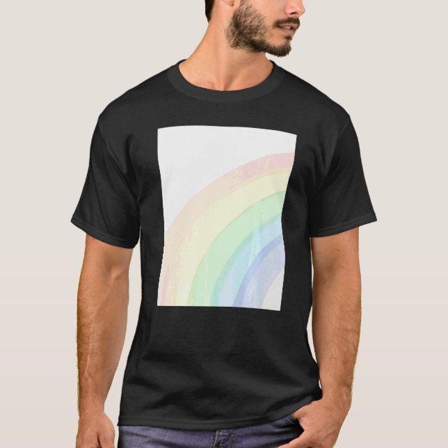 Süßes Farbige Regenbogen T-Shirt (Vorderseite)