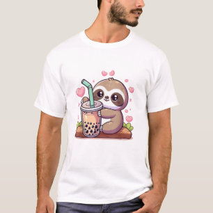 Süßes Faultier Boba Bubble Milk Tee Kawaii Frauen 