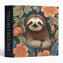Süßes Faultier Elegantes Florales Design Inspirier
